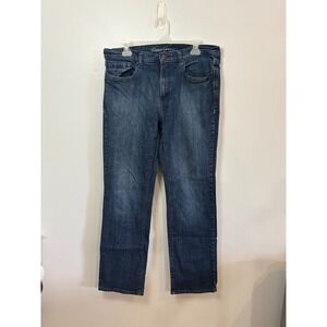Kenneth Cole New York Men's Denim Jeans Size 36x32 Dark Wash Cotton Blend